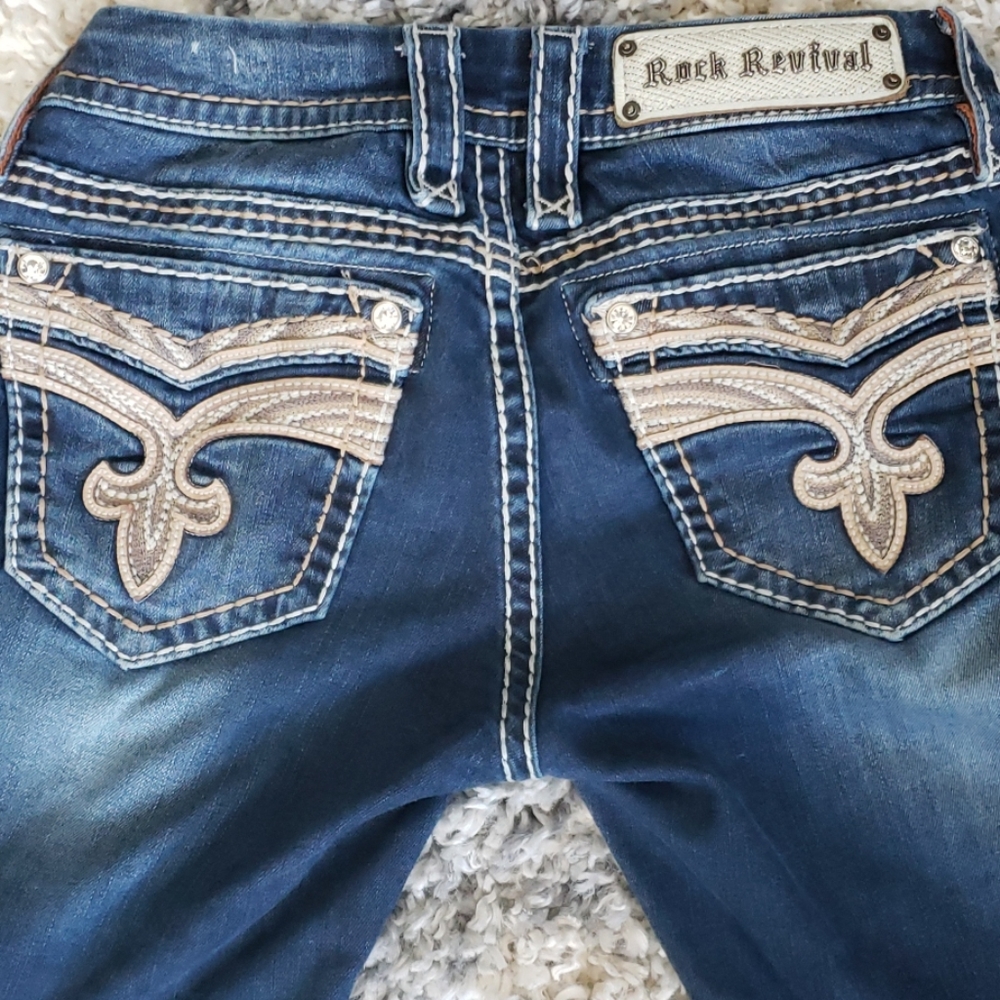 Rock Revival Sorrel Capri Jean's. Size 25. - Picture 3 of 8